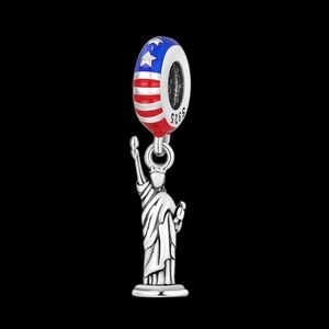 BOGO! BUNDLE FOR DISCOUNT! 925 Statue of Liberty Enamel Red and Blue